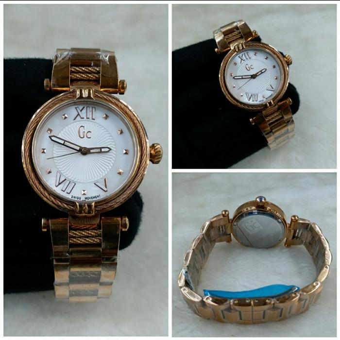 Jam Tangan Wanita Merek Guess Collection GC Cable Romawi Ori BM