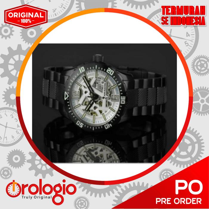 Jam Tangan ARAGON Regeneron Skeleton T100 50mm Silver Dial Tritium A431SLV
