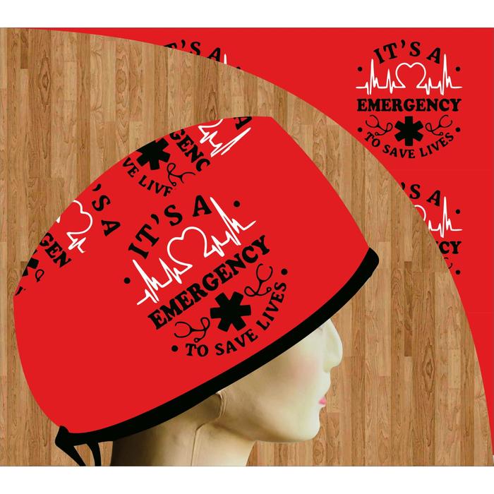 Head Cap Dokter Emergency Merah