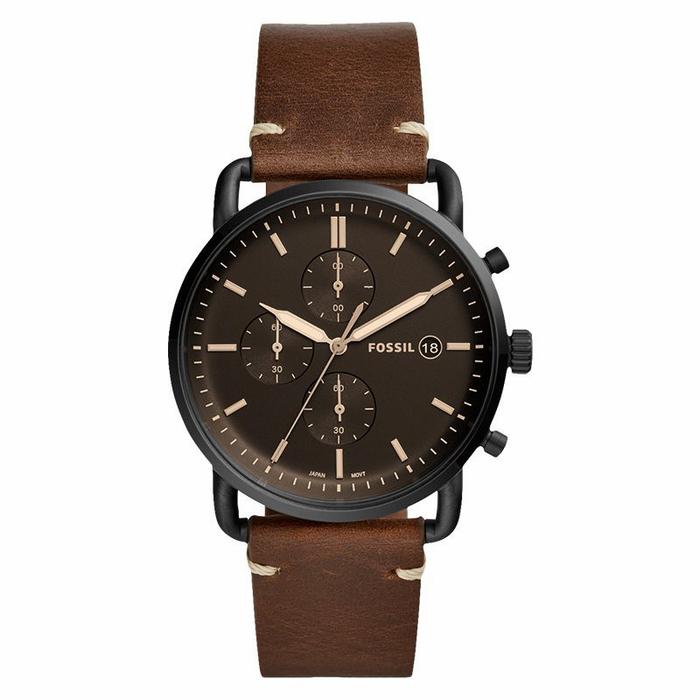 Jam Tangan Pria F0$ $ILL Original FS5403 Leather Brown