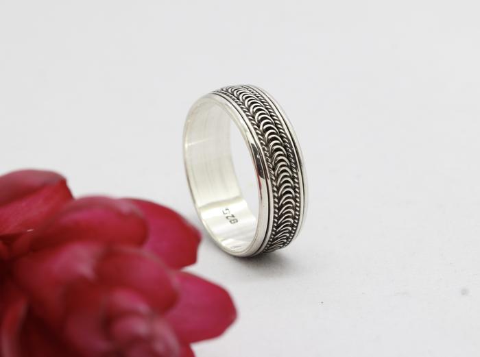 CINCIN PERAK ASLI CINCIN PUTAR CINCIN PERAK BAKAR CINCIN PRIA