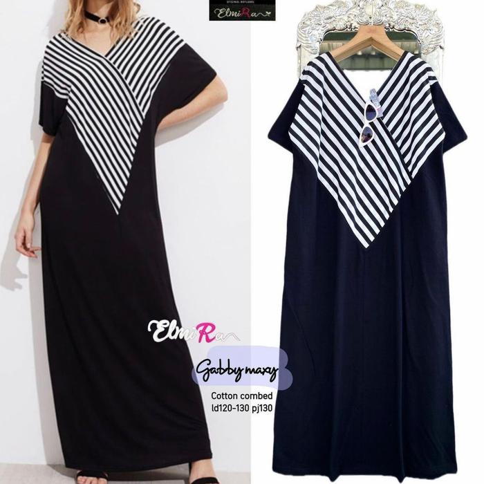 NEW GABBY MAXY DRESS TERUSAN WANITA LD 120-130CM TERBARU MODIS
