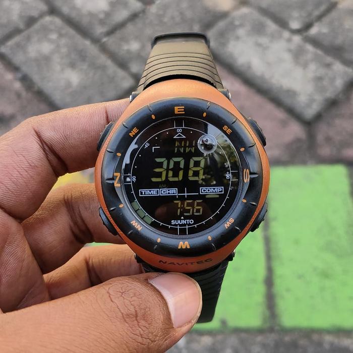 JAM TANGAN SECOND ORIGINAL SUUNTO NAVITEC RED/BLACK MADE IN FINLAND