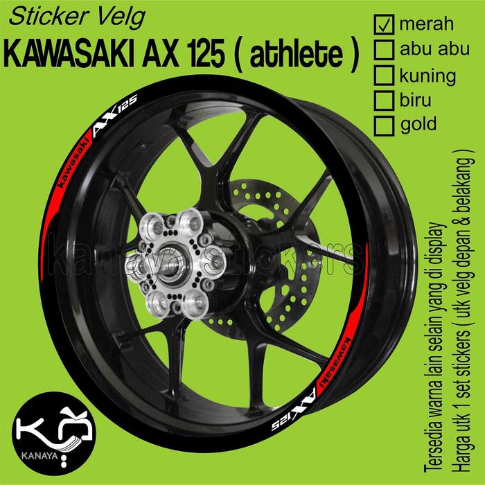 stiker velg motor terbaru limited edition kawasaki athlete ax 125