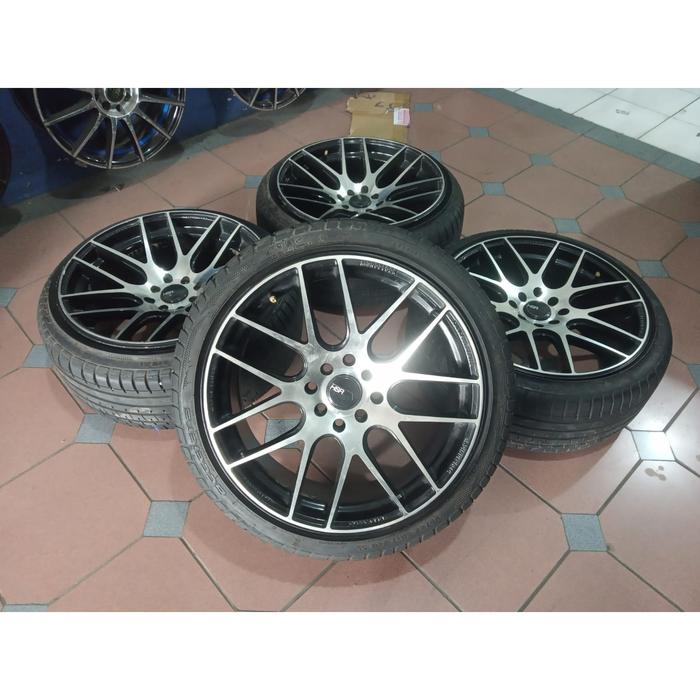 velg mobil racing celong second ring 17x7,5x9 plus ban 205 40 r17 80%
