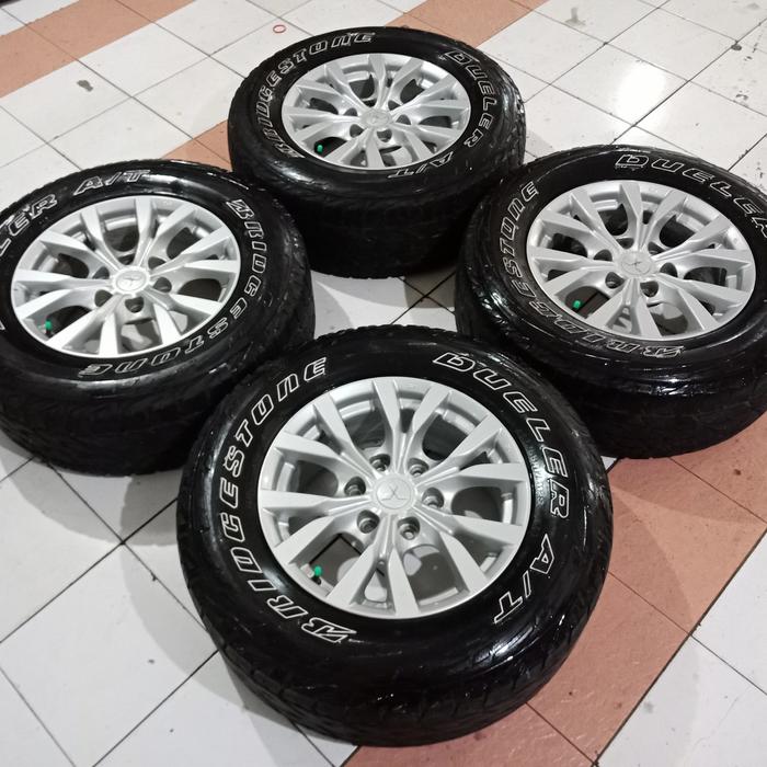 Velg second pajero R17 + ban bridgestone dueler at 265 65 R17