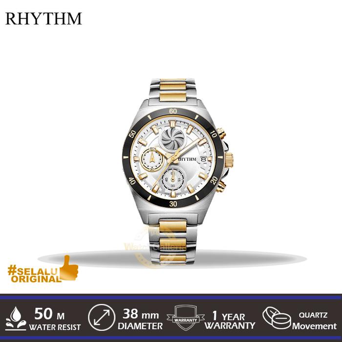 Jam Tangan Analog Man RHYTHM S1405S03 Original Murah