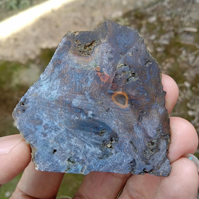 Bacan Doko Blue Elektrik ( Bahan Batu Akik Ternate - bukan pirus )