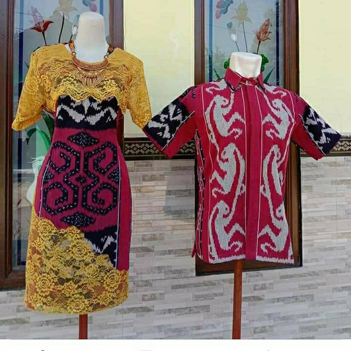 couple tenun mix brokat