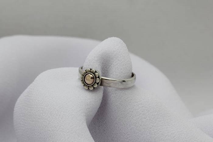 CINCIN BUNGA CINCIN EMAS PERAK CINCIN WANITA CINCIN PERAK BAKAR