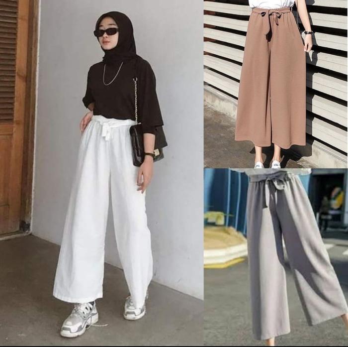 KULOT RIBON PANTS/KULOT TALI/RRAYON PREMIUM / UMBRELLA