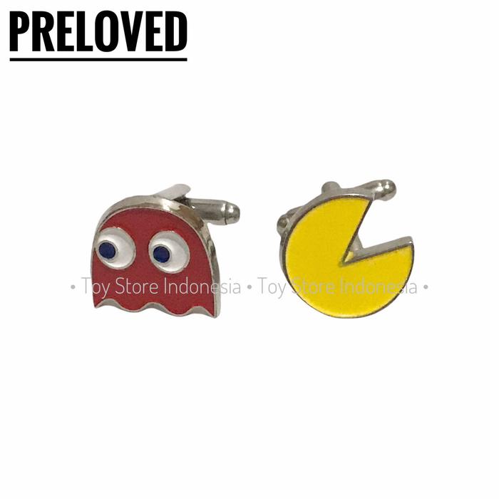 PRELOVED - ORIGINAL BANDAI GAMES JAPAN PAC-MAN CUFF LINKS PACMAN