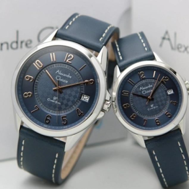 Jam Tangan Analog Couple Alexandre Christie Ac 8649 MD/LD