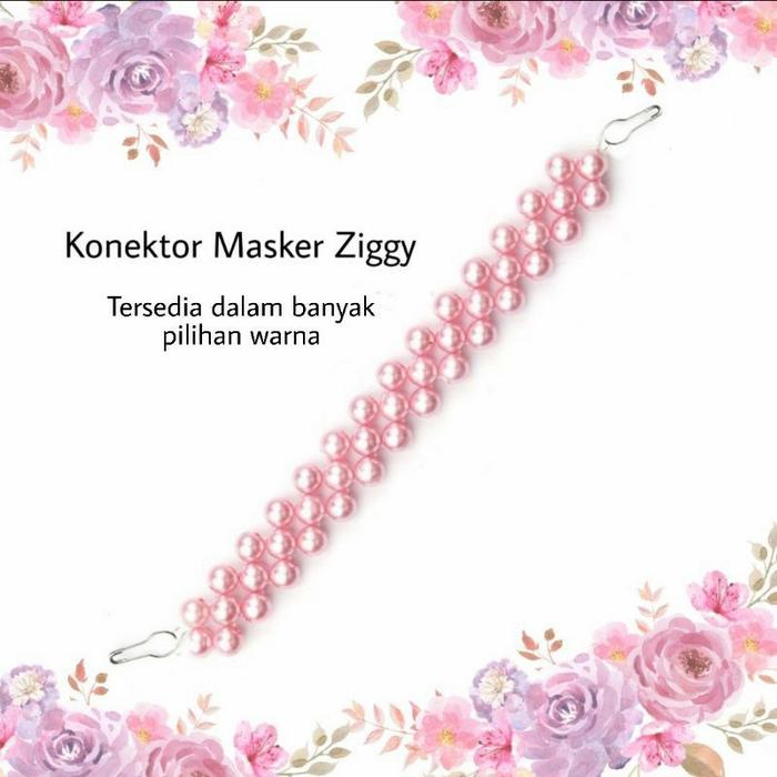 konektor masker/cantolan masker mutiara hijab ZIGGY series