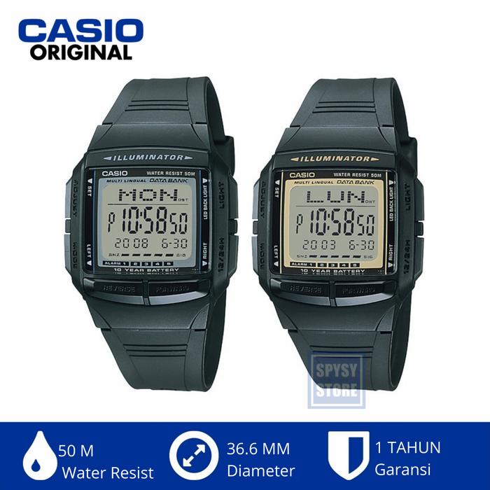 Casio Databank Db-36-1avdf / Db-36-9avdf Original Jam Tangan Digital