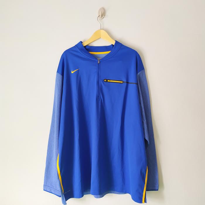 sweater nike dri fit original big size/ jumbo-lis kuning