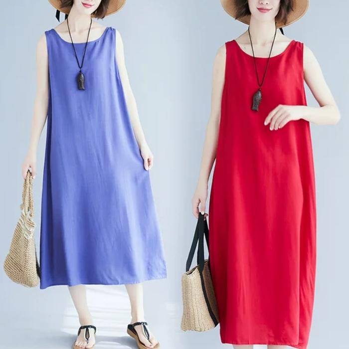 Long Dress Casual Model Longgar / dress midi 2021