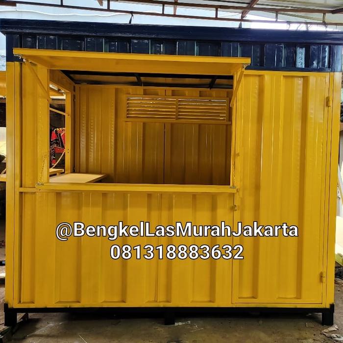 Booth Stannd gerobak Container / Kontainer Portable knob down 2.5x2x2