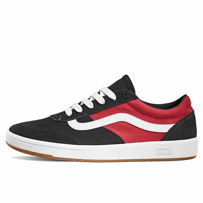 sepatu vans cruze two tone black red racing original