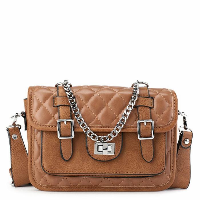 HUER - SLING BAG WANITA ORIGINAL- Fice Quilted Messenger Sling Bag