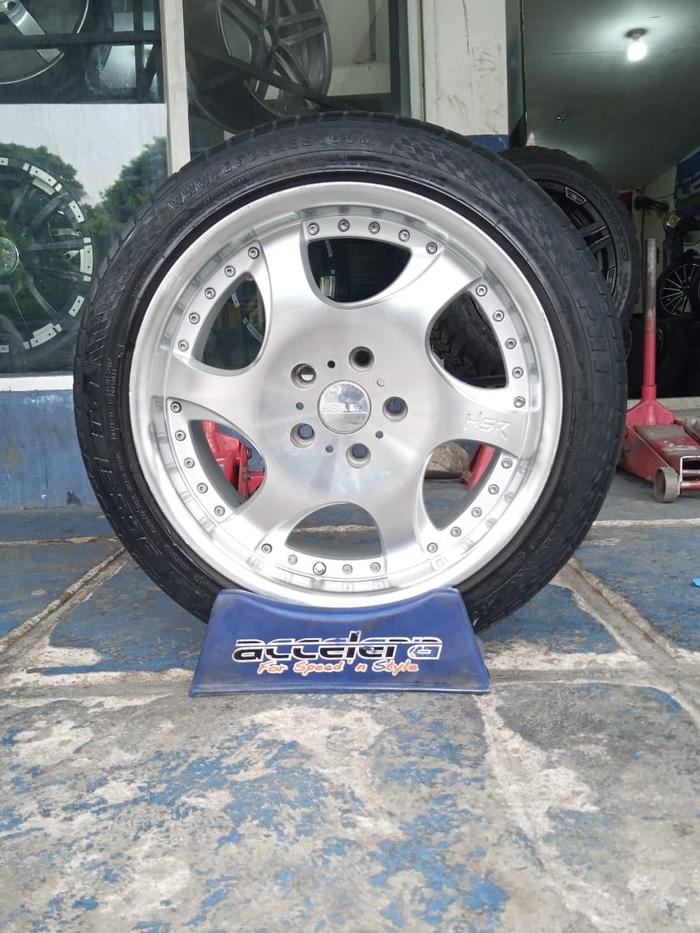 Velg Dan Ban Mobil Seken Racing Original Hsr Kranze Ring18 Pcd 5x114.3