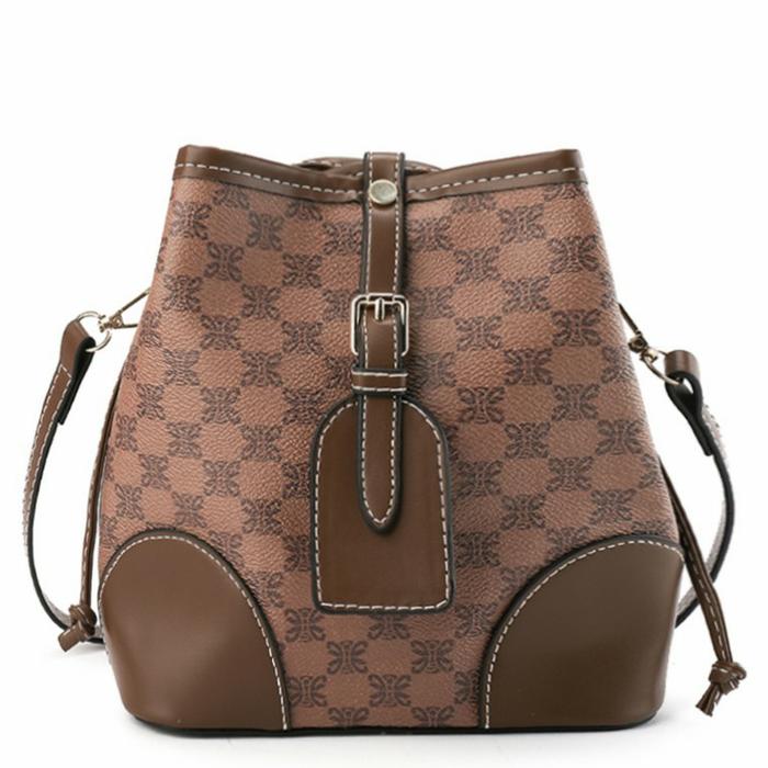 HUER - SLING BAG WANITA ORIGINAL- Jessy Pattern Bucket Bag