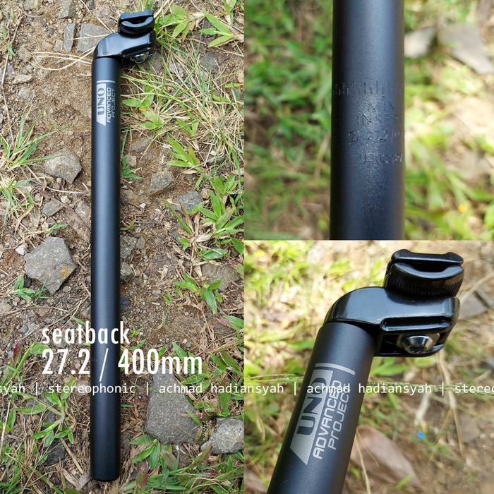 Seatpost Seatback UNO 25.4mm Panjang 400mm Seatpost 25.4 Seatback Seatpost 25,4 400mm Seatback 25.4 