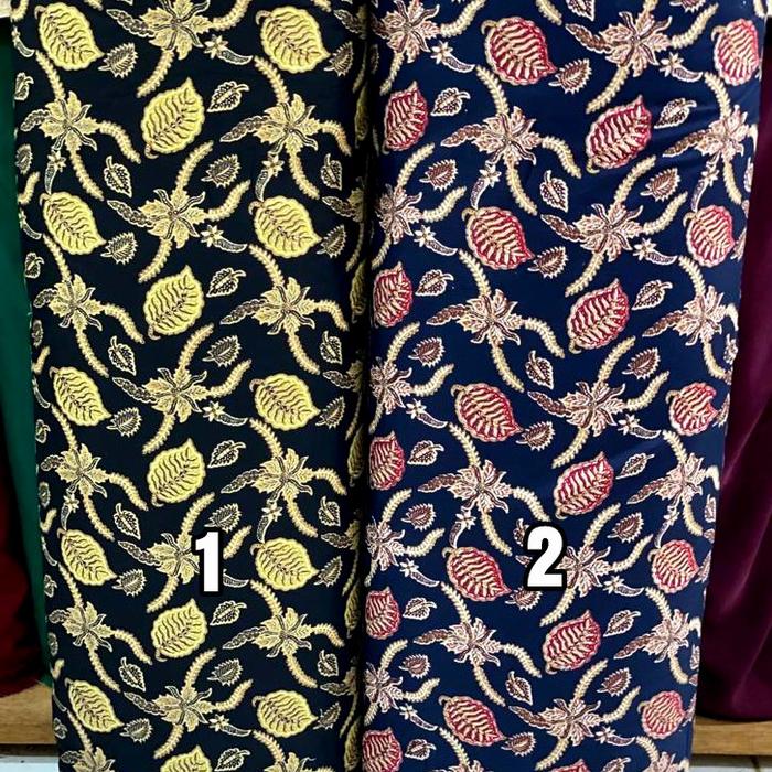 kain batik katun motif daun putri malu lebar 1,50 meter