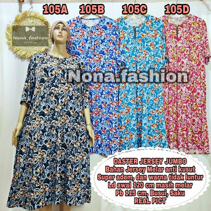DASTER JUMBO WANITA ld 120 melar 150+