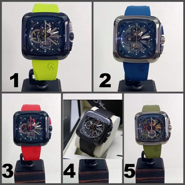 Alexandre Christie AC 6577 MC Chronograph Men Rubber Strap