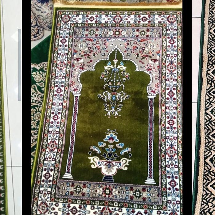 karpet sajadah imam turki sufi turkey asli size 80x120 tebal 14mili
