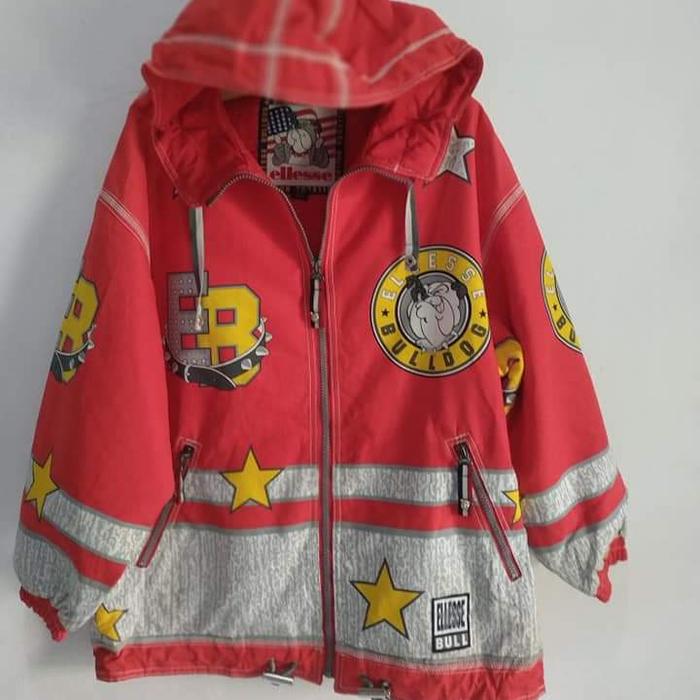 jaket ellesse vintage bulldog Hoodie rare pria wanita second
