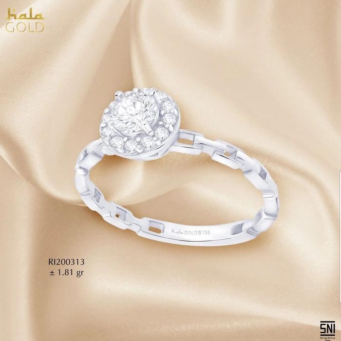 CINCIN EMAS LOTUS DIAMOND LOOK TERIKAT COLLECTION HALA GOLD