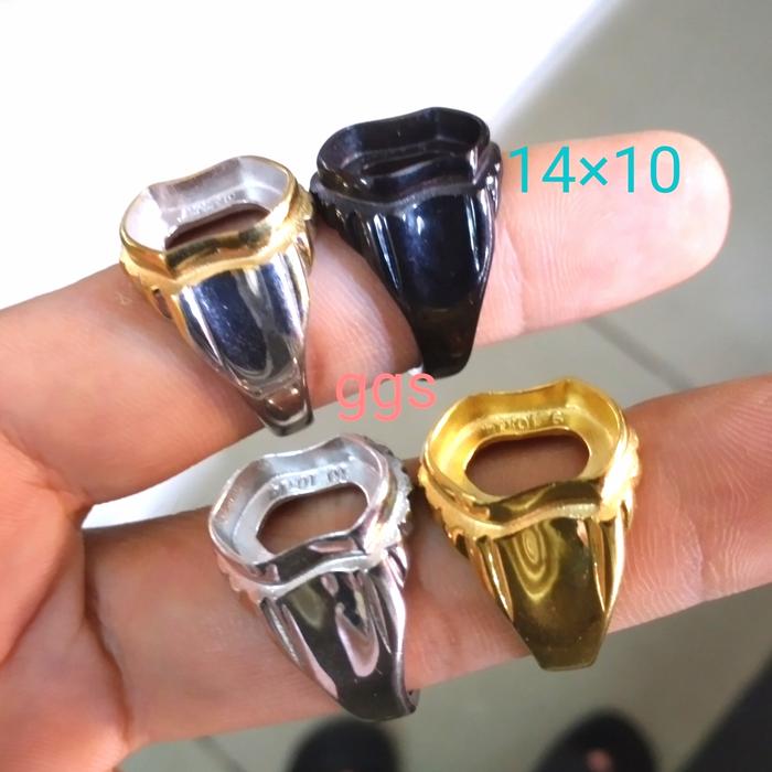 cincin titanium model trompah/cincin pria