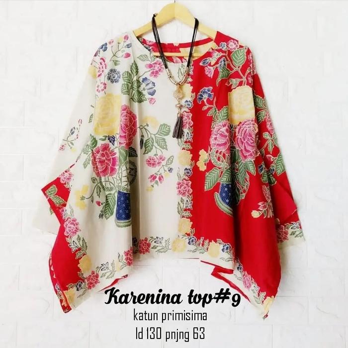 Blouse Batik Katun Encim Karenina Top