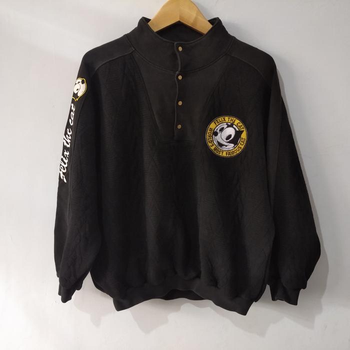 vintage rare felix the cat disney jaket hoodie crewneck unik