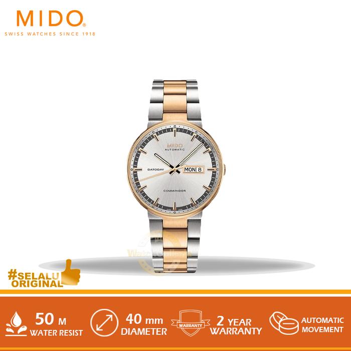 Jam Tangan Mido M014.430.22.031.80 Commander Datoday Original Murah