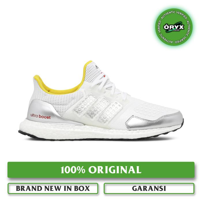 Adidas UltraBoost DNA x LEGO Core Cloud White / Shock Blue / Yellow