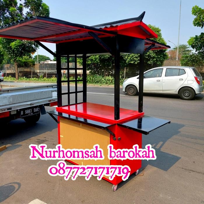 gerobak kayu/gerobak kayu jati belnda/gerobak minimalis