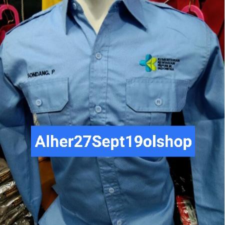 kemeja Kemenkes RI baju Kemenkes seragam Kemenkes baju dinas Kemenkes