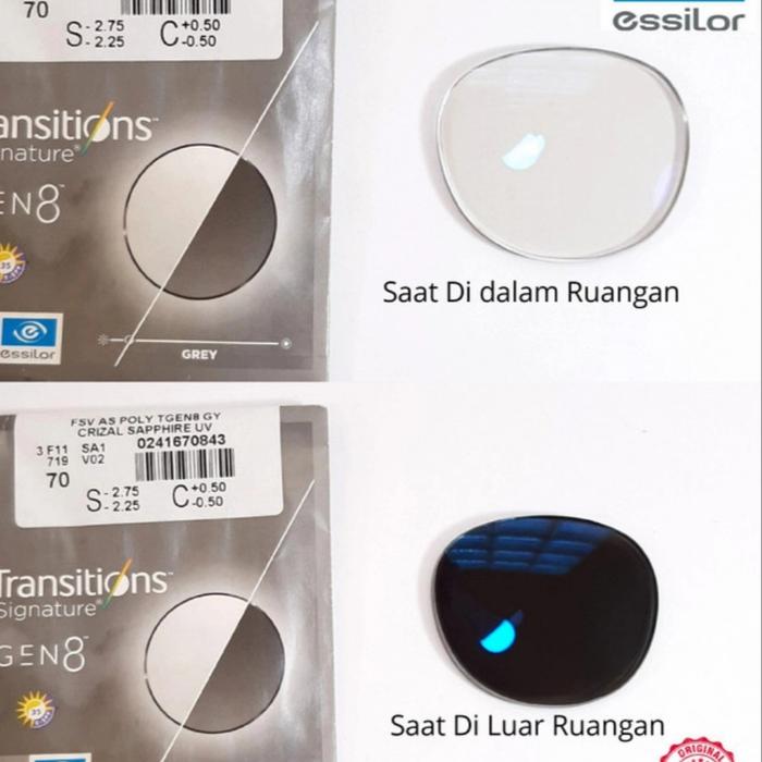 lensa kacamata transitions gen 8 essilor