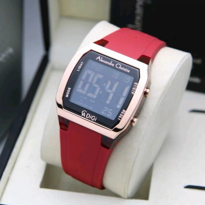 Jam Tangan Digital Wanita Alexandre Christie Ac 9348 MH All Rubber