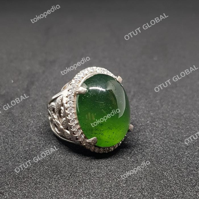 Batu Ijo Botol aceh / Natural Chrysoprase Chalcedony