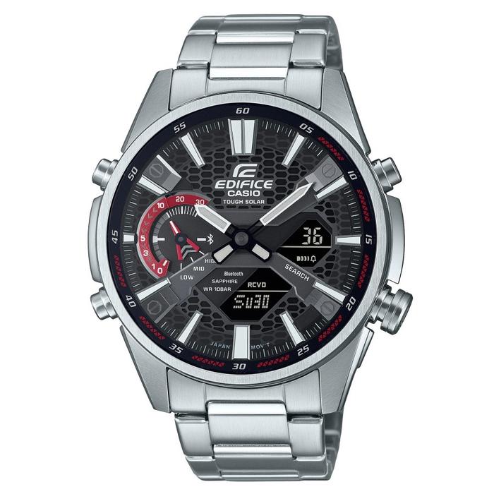 Casio Edifice ECB-S100D-1ADF Men Watch Double TIme ECB-S100D-1A