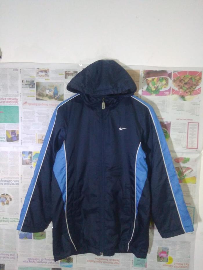 Jaket Nike Swoosh Sherpa Model Long Navy Original