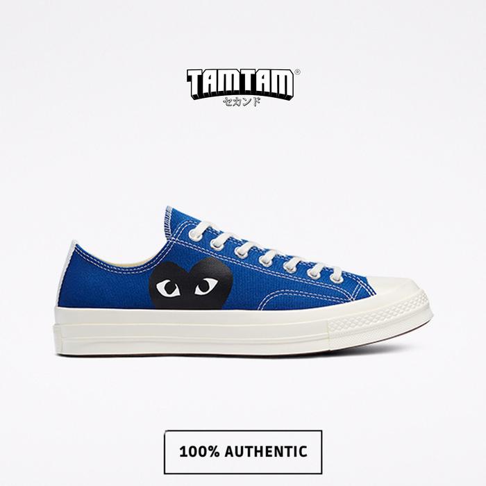 CONVERSE CHUCK 70s X CDG PLAY Low BLUE QUARTZ ORIGINAL