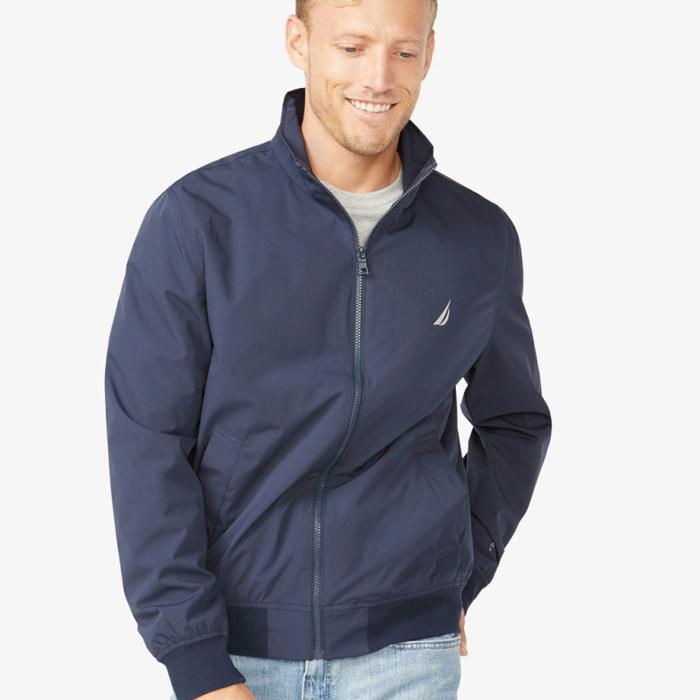 JAKET BOMBER GOLF PRIA NAUTICA Rainbreaker NAVY ORIGINAL