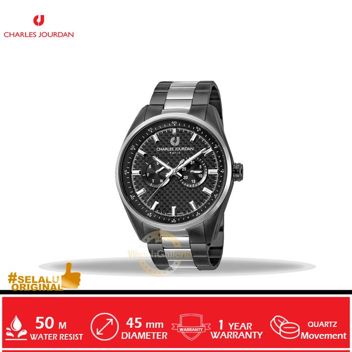 Jam Tangan Analog Man Charles Jourdan CJ1038-1732M Original Murah