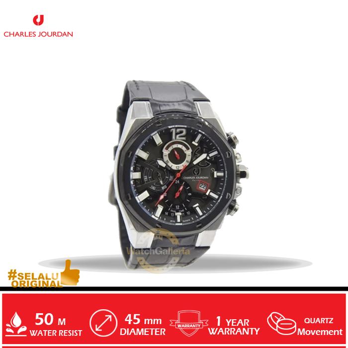Jam Tangan Analog Man Charles Jourdan CJ1014-1345C Original Murah