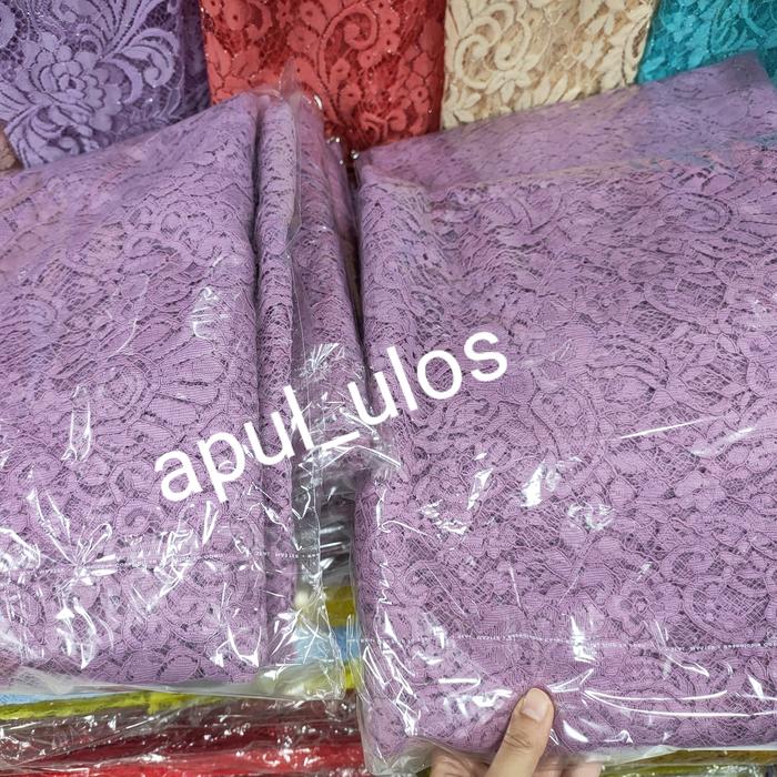Brukat kebaya warna lilac